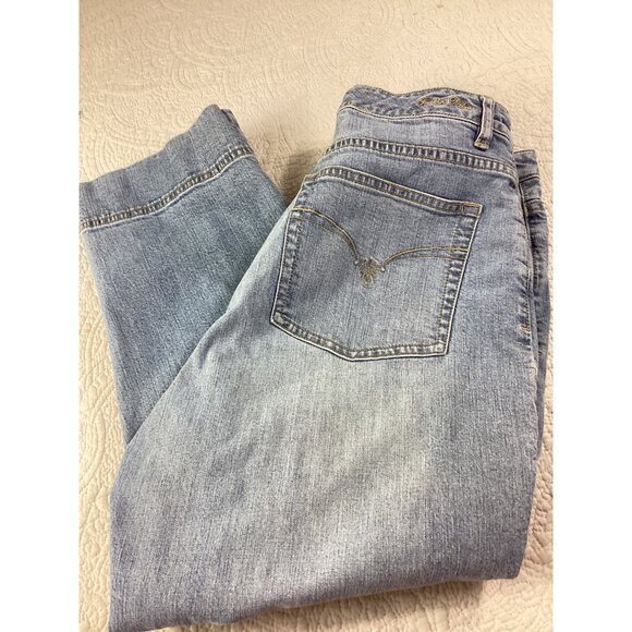 Indigo Palms by Tommy Bahama Capri Pants*Size 12R* Embroidered Back Pockets*EUC - Picture 2 of 12